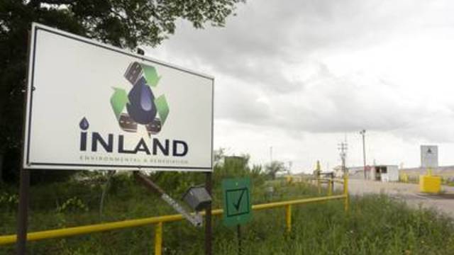 Inland Environmental & Remediation Inc. is located on Skull Creek, near Columbus, Texas. April 15, 2019.