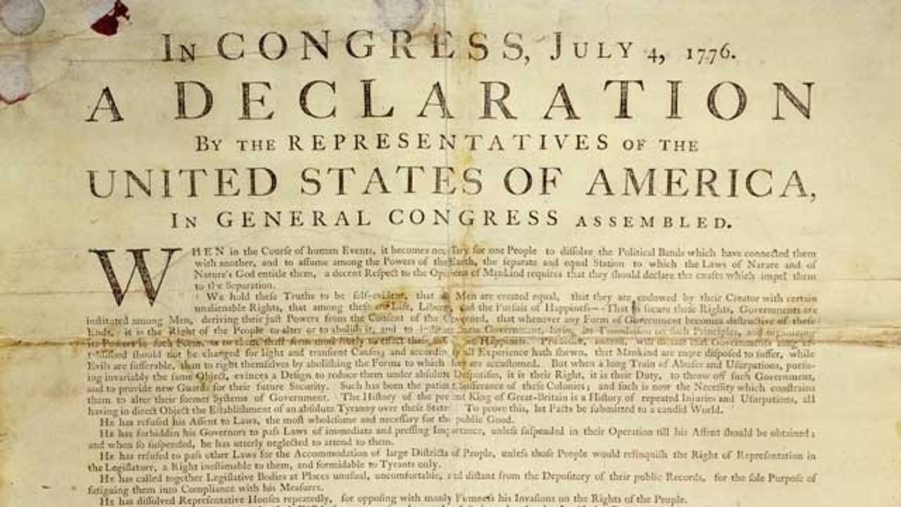 what's the thesis statement of the declaration of independence