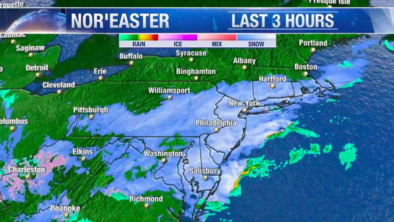 LIVE STREAM: Weather radar tracks the nor'easter snow storm