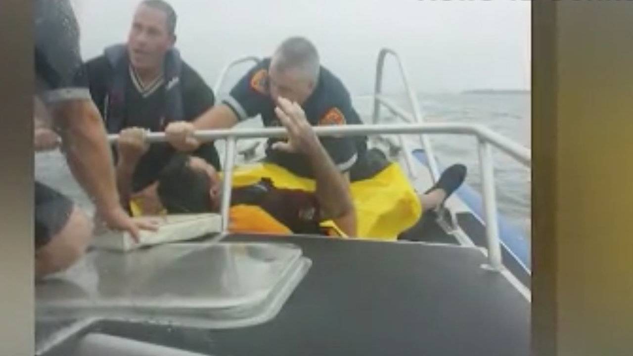 Video Man Rescued After Kayak Flips Stranded 17 Hours
