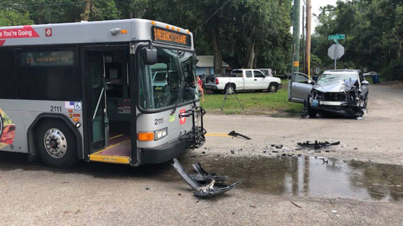 JFRD: Person hurt in Jacksonville city bus crash