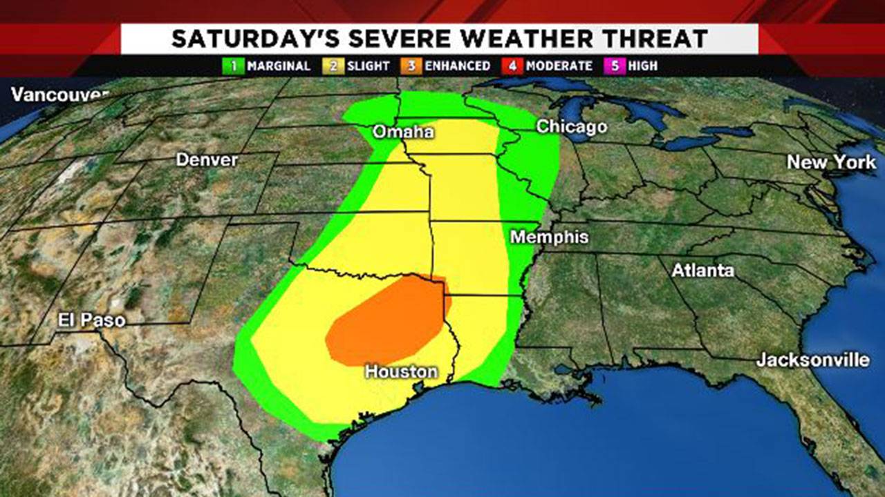 Severe storms possible this weekend in Houston