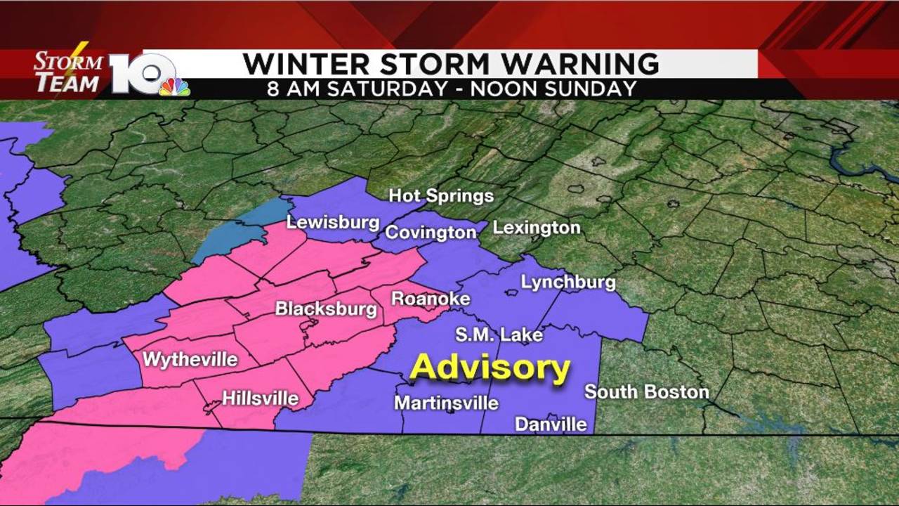 Winter Storm Warning issued for parts of southwest Virginia