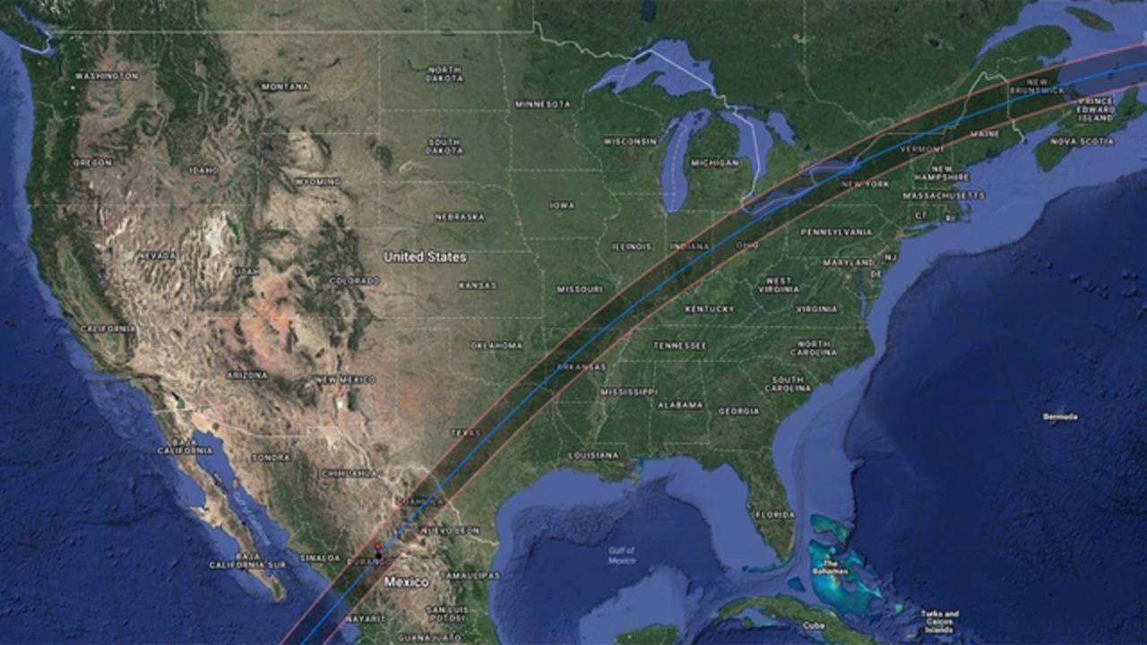 Eclipse Path 2025 Texas