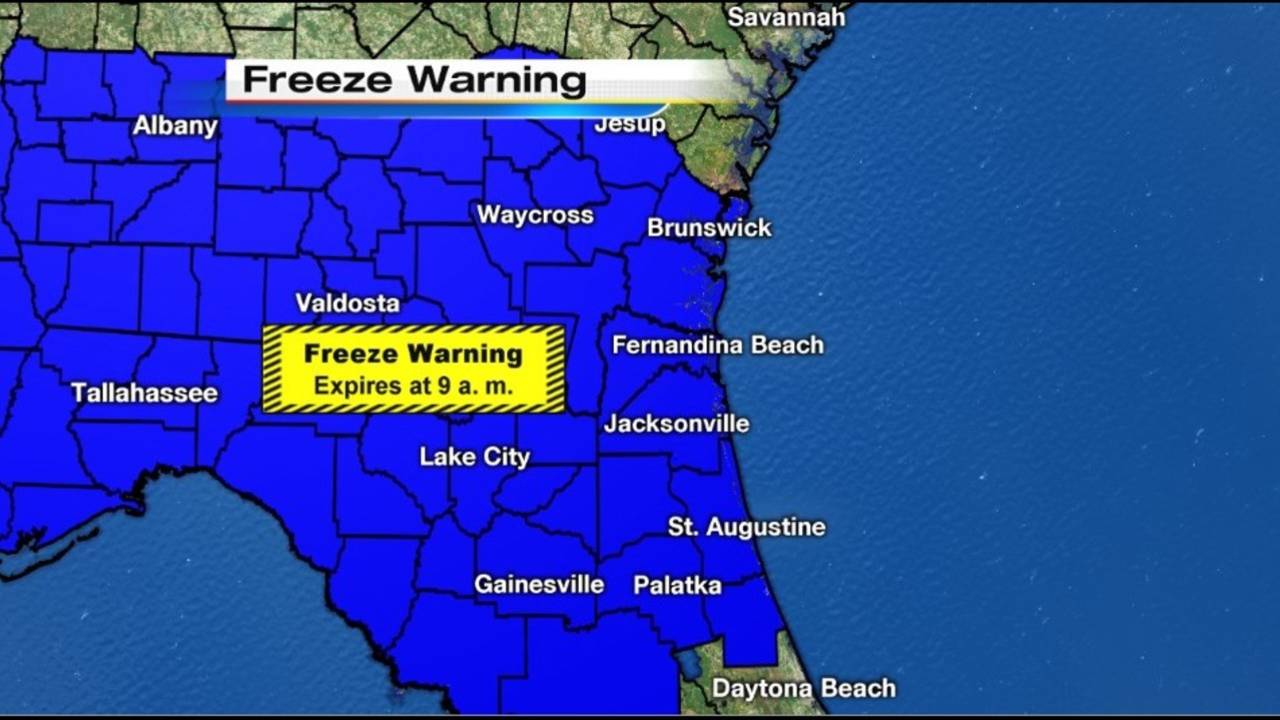 Widespread Freeze Continues Tuesday Morning