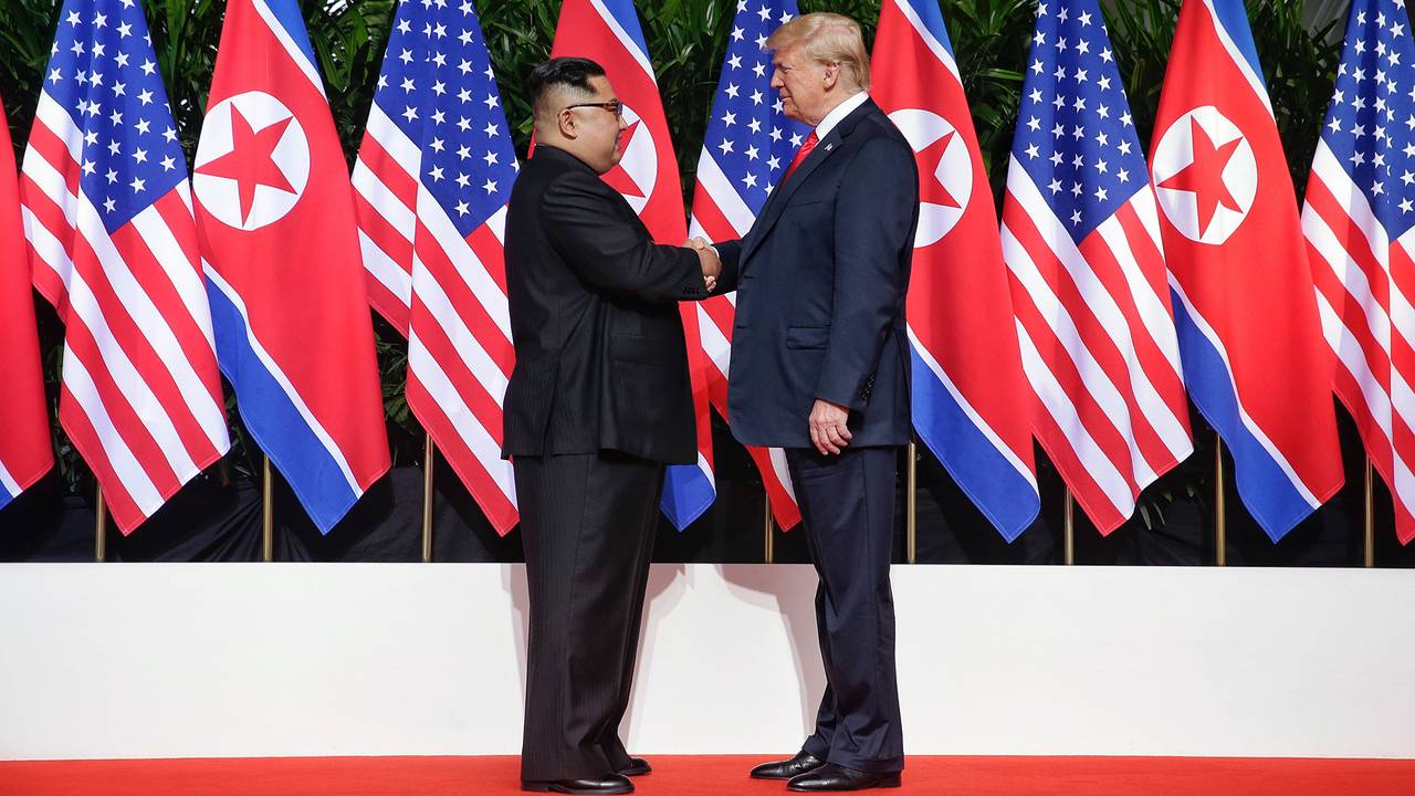 Image result for photos of trump with kim jong un in hanoi
