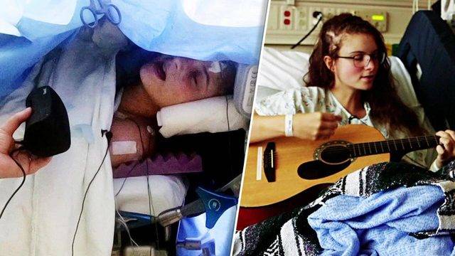 Teen sings to preserve her musical abilities during brain surgery. Teen sings to preserve her musical abilities during brain surgery.